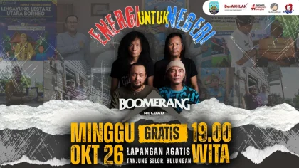 Boomerang Siap Gaspol Malam ENERGI untuk NEGERI di Lapangan Agatis